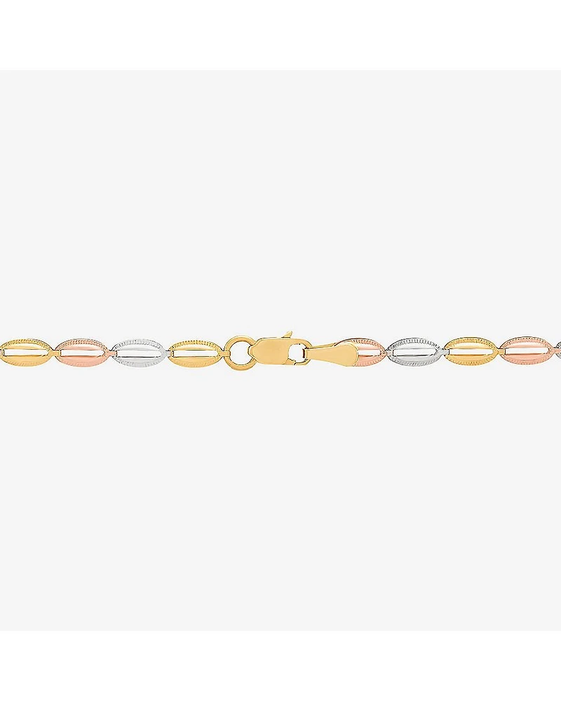 Limited Quantities! Womens 14K Gold 17 1/4 Inch Link Chain Necklace