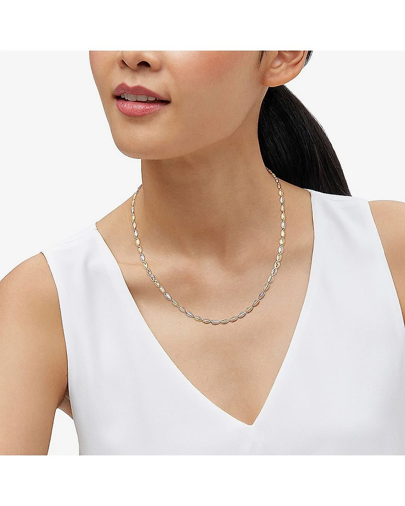 Limited Quantities! Womens 14K Gold 17 1/4 Inch Link Chain Necklace