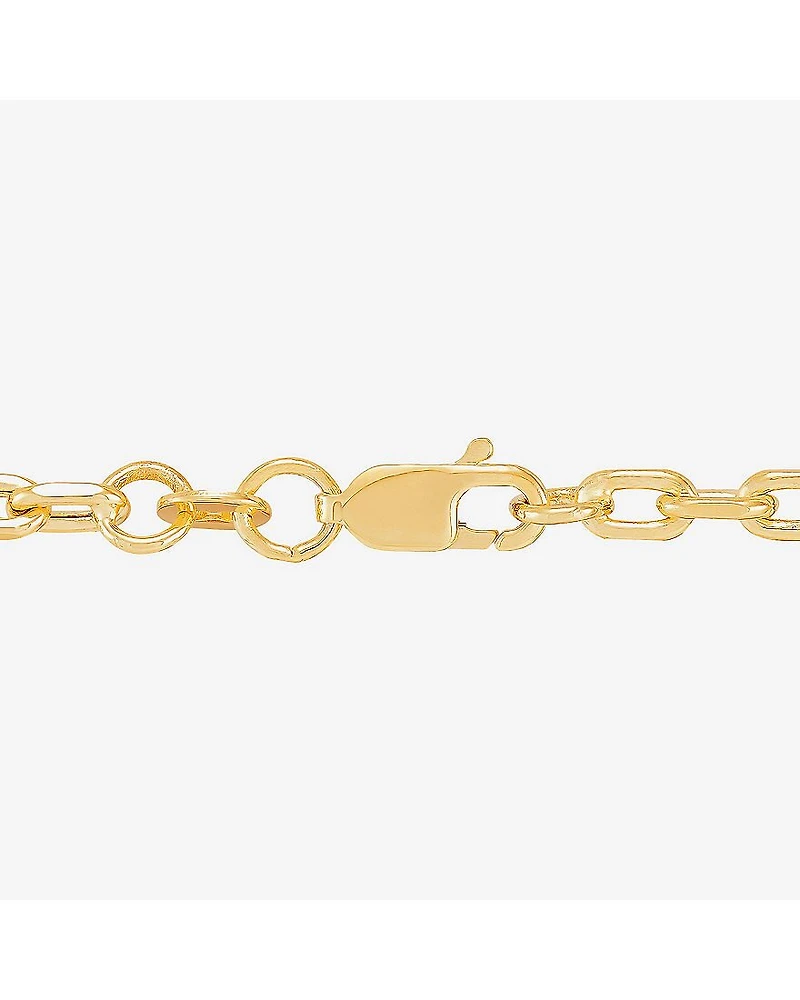 Limited Quantities! Womens 14K Gold Inch Cable Chain Necklace