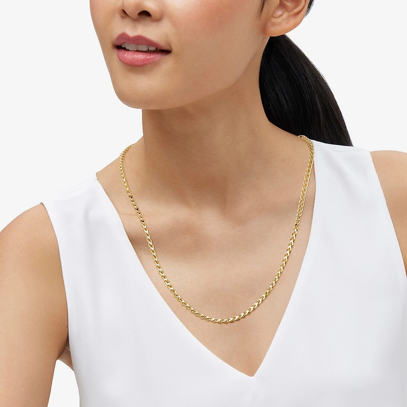 Limited Quantities! Mens 10K Gold 22 Inch Link Chain Necklace