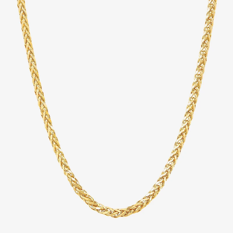Limited Quantities! Womens 14K Gold 22 Inch Spiga Chain Necklace