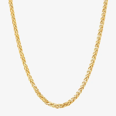 Limited Quantities! Womens 14K Gold 22 Inch Spiga Chain Necklace