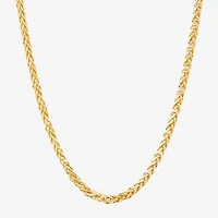 Limited Quantities! Womens 14K Gold 22 Inch Spiga Chain Necklace