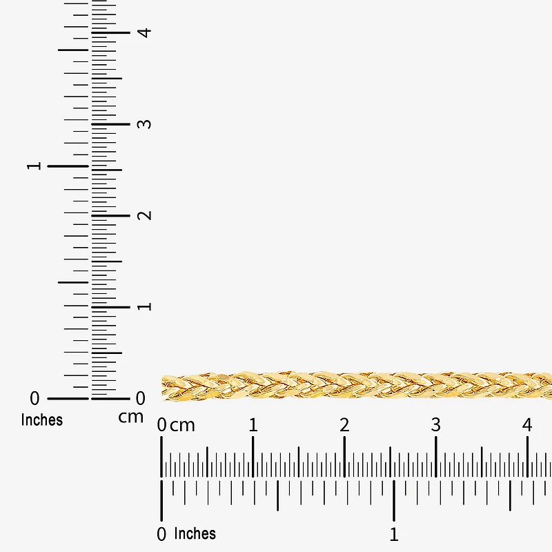 Limited Quantities! Womens 14K Gold 22 Inch Spiga Chain Necklace