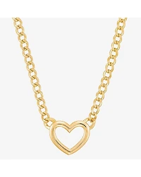Limited Quantities! Womens 10K Gold Heart 18 Inch Pendant Necklace