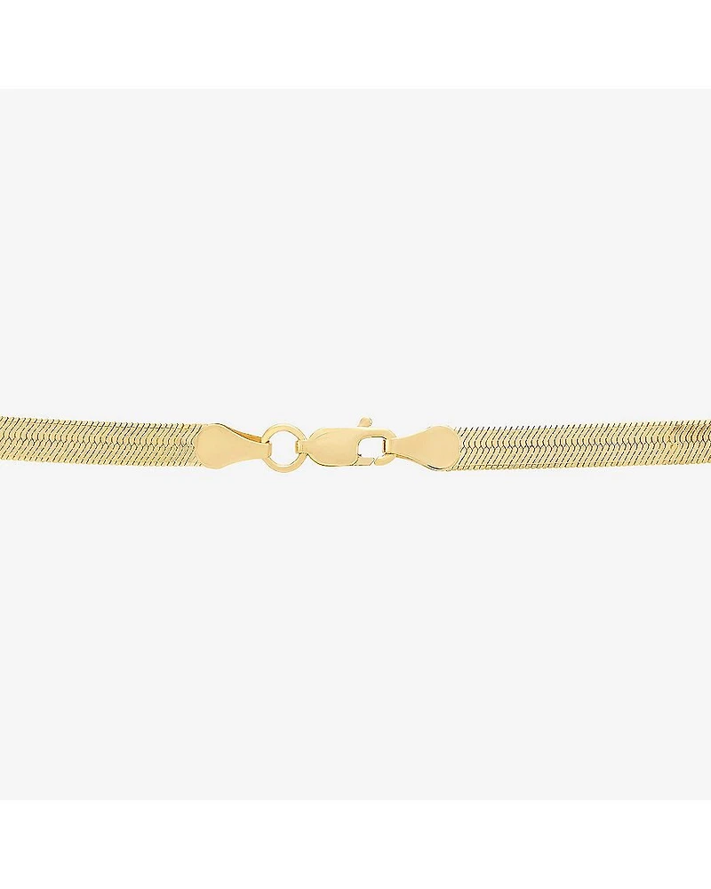 Limited Quantities! Womens 14K Gold 18 Inch Herringbone Chain Necklace