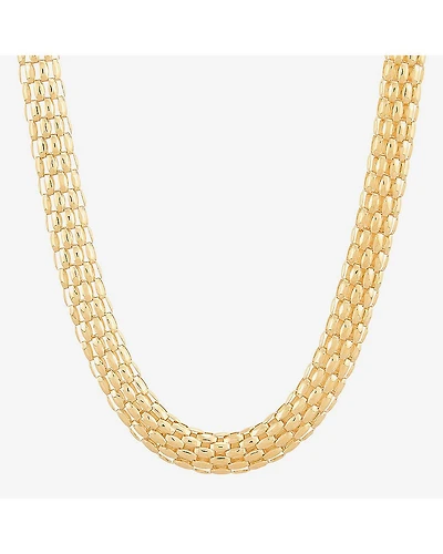Limited Quantities! Womens 10K Gold 18 Inch Popcorn Chain Necklace