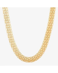 Limited Quantities! Womens 10K Gold 18 Inch Popcorn Chain Necklace