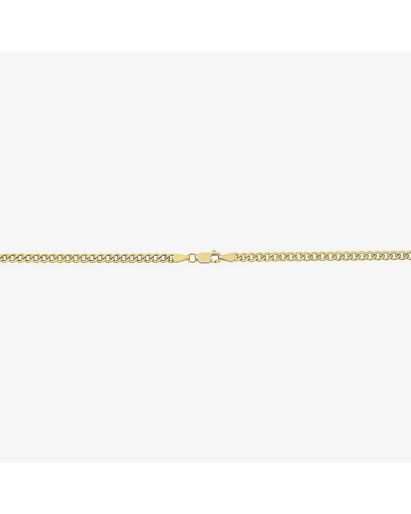 Limited Quantities! Womens 10K Gold 22 Inch Curb Chain Necklace