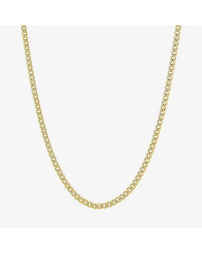 Limited Quantities! Womens 10K Gold 22 Inch Curb Chain Necklace