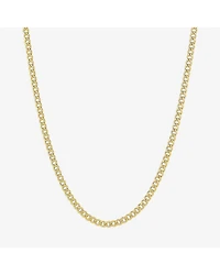 Limited Quantities! Womens 10K Gold 22 Inch Curb Chain Necklace
