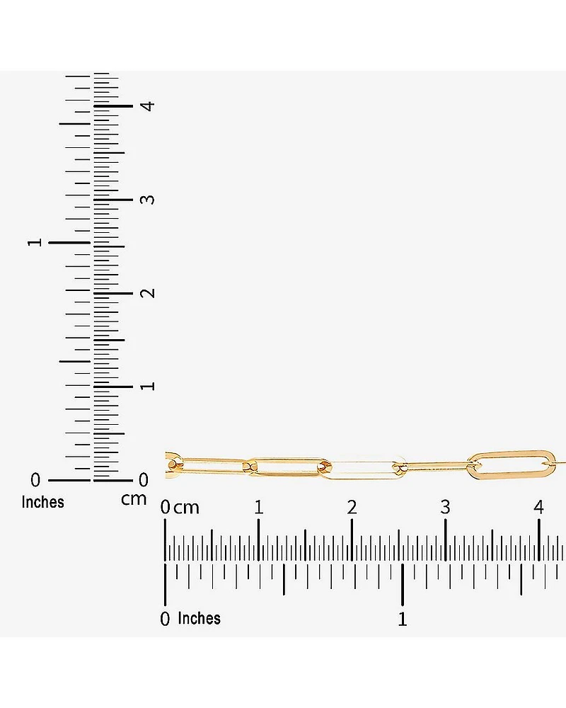 Limited Quantities! Womens 14K Gold 18 Inch Paperclip Chain Necklace