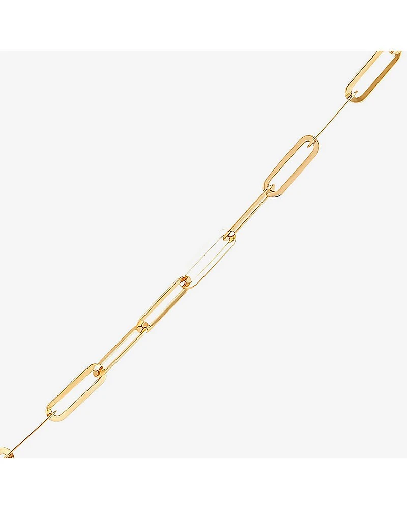 Limited Quantities! Womens 14K Gold 18 Inch Paperclip Chain Necklace