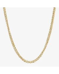 Limited Quantities! Womens 10K Gold 22 Inch Wheat Chain Necklace