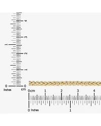 Limited Quantities! Womens 10K Gold 22 Inch Wheat Chain Necklace