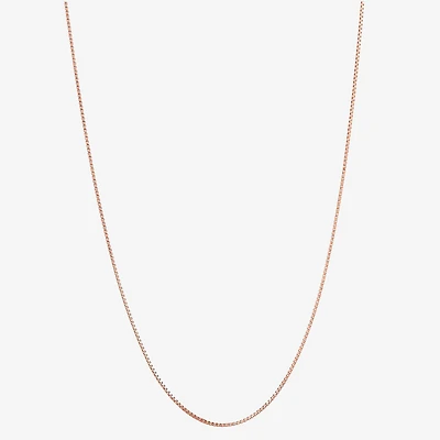 Limited Quantities! Womens 10K Gold 18 Inch Box Chain Necklace