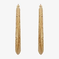 Limited Quantities! Womens 10K Gold 27.6mm Hoop Earrings