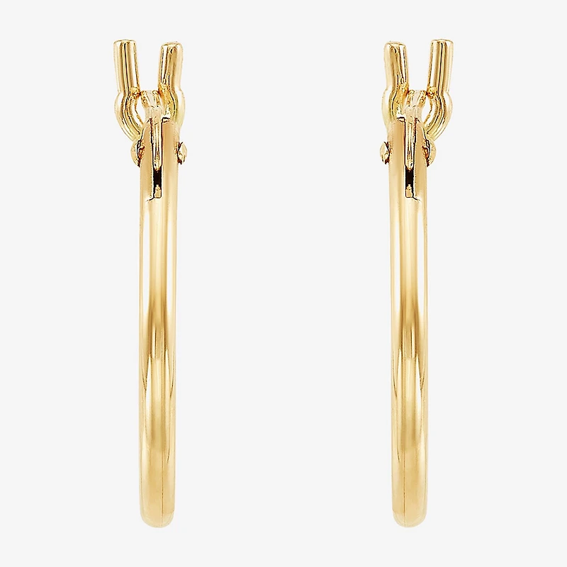 Limited Quantities! Girls 10K Gold 12mm Hoop Earrings