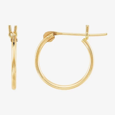 Limited Quantities! Girls 10K Gold 12mm Hoop Earrings