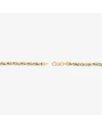Limited Quantities! Womens 10K Gold 7.5 Inch Hollow Rope Chain Bracelet