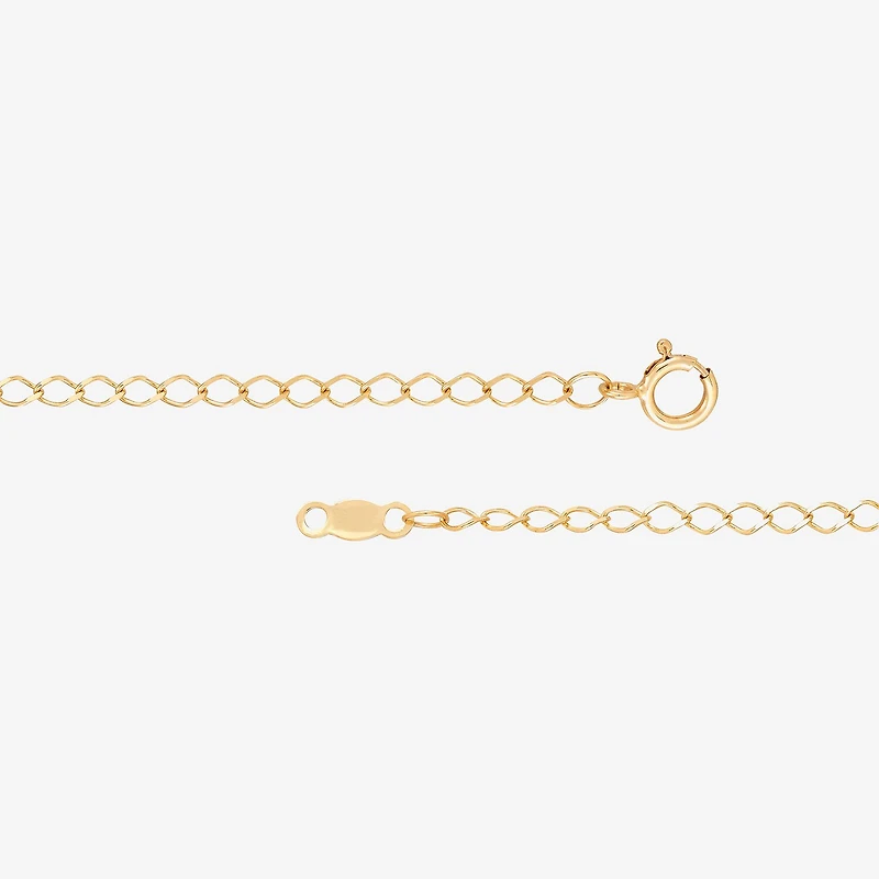 Limited Quantities! Girls 14K Gold 6 Inch Solid Curb Id Bracelet