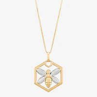 Limited Quantities! Womens 10K Gold Inch Pendant Necklace