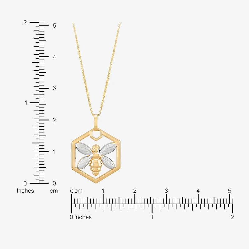 Limited Quantities! Womens 10K Gold Inch Pendant Necklace