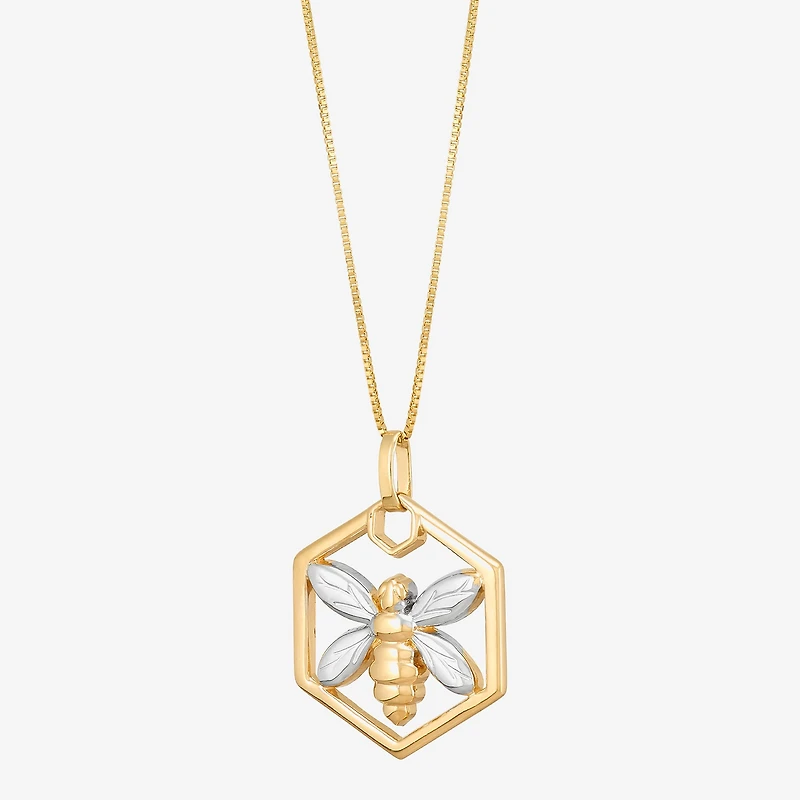 Limited Quantities! Womens 10K Gold Inch Pendant Necklace