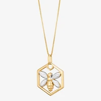 Limited Quantities! Womens 10K Gold Inch Pendant Necklace