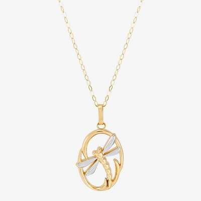 Limited Quantities! Womens 10K Gold 17 Inch Pendant Necklace