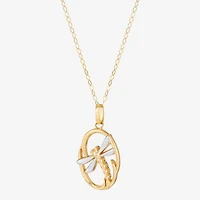Limited Quantities! Womens 10K Gold 17 Inch Pendant Necklace