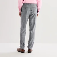 Van Heusen Mens Modern Fit Windowpane Flat Front Suit Pant