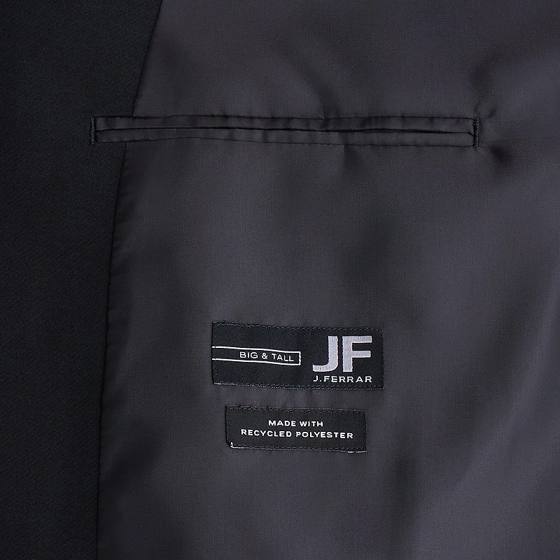 J. Ferrar 360 Stretch Knit Texture Mens Big and Tall Fabric Regular Fit Sport Coat