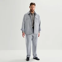 J. Ferrar Two Pocket Mens Lightweight Big and Tall Shirt Jacket