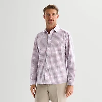 Stafford Floral Mens Long Sleeve Regular Fit Button-Down Shirt