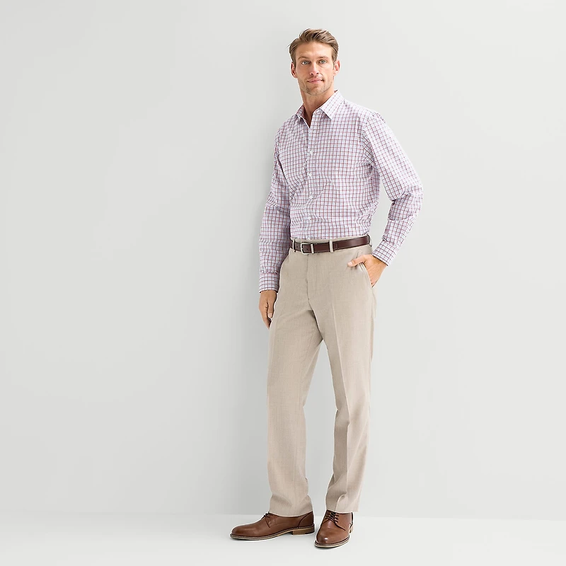 Stafford Floral Mens Long Sleeve Regular Fit Button-Down Shirt