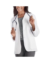 Meta Labwear 15104 28" Womens Plus Long Sleeve Lab Coat