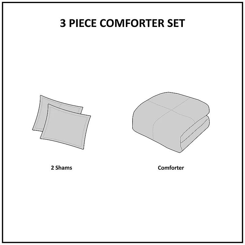 Intelligent Design Plaid Midweight Reversible Down Alternative Comforter Set