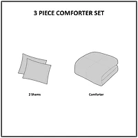 Intelligent Design Plaid Midweight Reversible Down Alternative Comforter Set