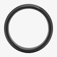 Men's 6mm Black Tungsten Carbide Ring