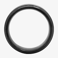 Mens 8mm Comfort-Fit Ring Tungsten
