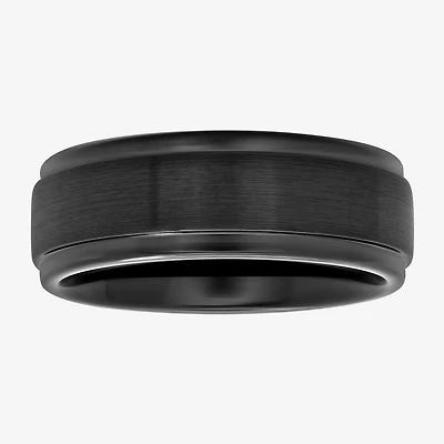 Mens 8mm Comfort-Fit Ring Tungsten