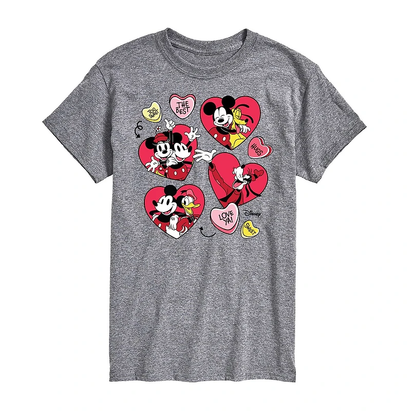 Mens Short Sleeve Mickey and Friends Graphic T-Shirt