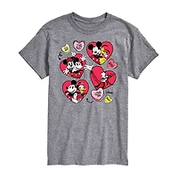 Mens Short Sleeve Mickey and Friends Graphic T-Shirt