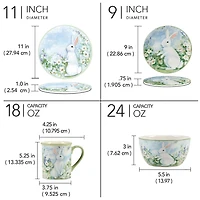 Certified International Easter Morning 16-pc. Earthenware Dinnerware Set