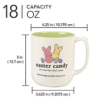 Certified International Easter Words 4-pc. Coffee Mug