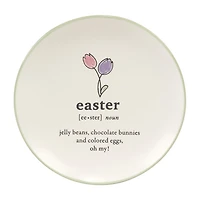 Certified International Easter Words 4-pc. Stoneware Appetizer Plate