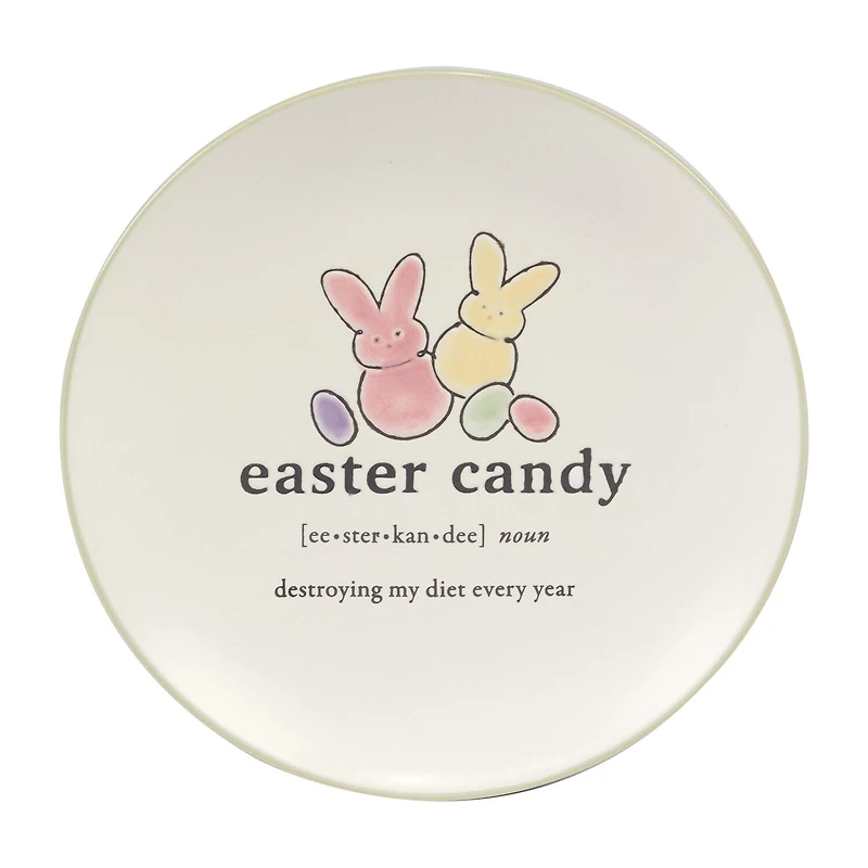Certified International Easter Words 4-pc. Stoneware Appetizer Plate