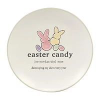 Certified International Easter Words 4-pc. Stoneware Appetizer Plate