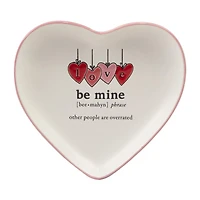 Certified International Valentine's Day 4-pc. Stoneware Appetizer Plate